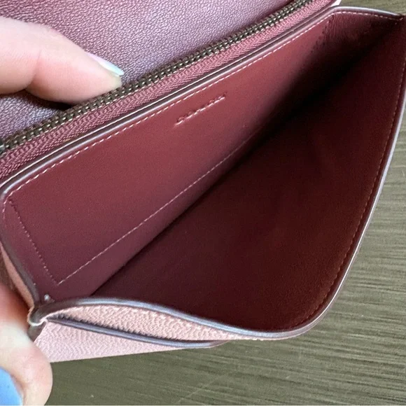 Coach 1941 Leather Clutch Snakeskin Accents - Picture 9 of 14